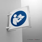 Cartello obbligo di leggere il manuale d'istruzione M002