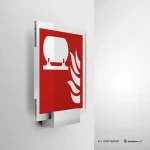 Cartello installazione fissa antincendio F012