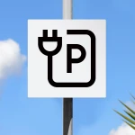 Cartello punto di ricarica per veicoli elettrici