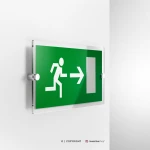 Cartello uscita porta d'emergenza mod. 2:1