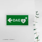 Cartello DAE defibrillatore direzionale mod. 2:1