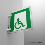 Cartello uscita d'emergenza disabili E026/ E030