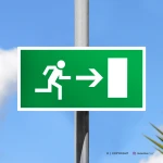 Cartello uscita porta d'emergenza mod. 2:1