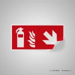 Cartello estintore con freccia antincendio mod. 2:1