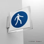 Cartello passaggio obbligatorio per i pedoni M024
