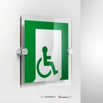Cartello uscita d'emergenza disabili E026/ E030