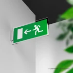 Cartello uscita porta d'emergenza mod. 2:1