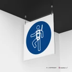 Cartello imbracatura di sicurezza obbligatoria M018