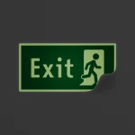 Cartello evacuazione EXIT mod. 2:1