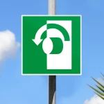 Cartello ruotare la maniglia E018 / E019