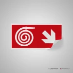 Cartello idrante con freccia mod. 2:1