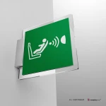 Cartello orientamento sedile per bambini (CPOD) E014