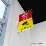 Cartello proprietà privata, area videosorvegliata mod. verticale