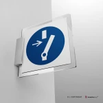 Cartello obbligo di togliere tensione prima di iniziare lavori o riparazioni M021