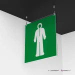 Cartello abbigliamento di sopravvivenza E056