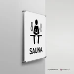 Cartello sauna