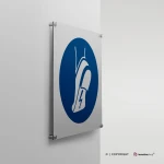 Cartello obbligatorio indossare le calzature antistatiche M032