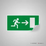 Cartello uscita porta d'emergenza mod. 2:1
