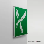 Cartello coltello zattera di salvataggio E035