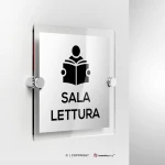 Cartello sala lettura