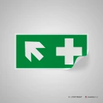 Cartello pronto soccorso con freccia mod. 2:1