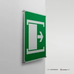 Cartello porta con apertura scorrevole a destra o sinistra E033 / E034