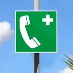 Cartello telefono d'emergenza E004