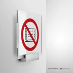 Cartello vietato ostruire il passaggio P023