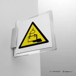 Cartello attenzione carica della batteria in corso W026