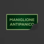 Cartello maniglione antipanico mod. 2:1