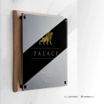 Targa Doppia Lastra Wood Stampata
