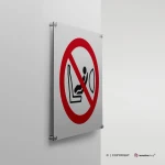 Cartello vietato installare seggiolini per bambini P074