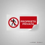Cartello proprietà privata mod. 2:1