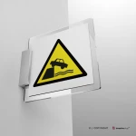 Cartello di pericolo attenzione argini non protetti W051