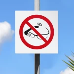 Cartello proibito l'uso degli smart glass P044