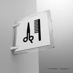 Cartello salone barba e capelli