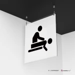 Cartello sala massaggi