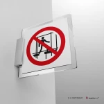 Cartello vietato utilizzare ponteggi incompleti P025