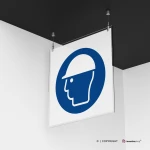 Cartello casco di protezione obbligatorio M014