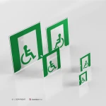 Cartello uscita d'emergenza disabili E026/ E030