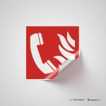 Cartello telefono di emergenza antincendio F006