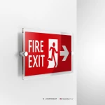 Cartello uscita antincendio mod. 2:1