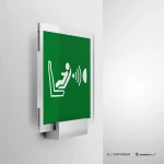 Cartello orientamento sedile per bambini (CPOD) E014