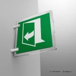 Cartello senso di apertura porta d'emergenza E022 / E023 / E057 / E058