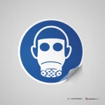 Cartello protezione delle vie respiratorie obbligatoria M017