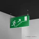Cartello uscita scale d'emergenza mod. 2:1