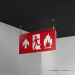 Cartello uscita d'emergenza antincendio mod. 2:1