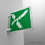 Cartello coltello zattera di salvataggio E035