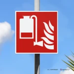 Cartello gruppo antincendio a schiuma F010