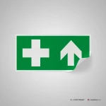 Cartello pronto soccorso con freccia mod. 2:1